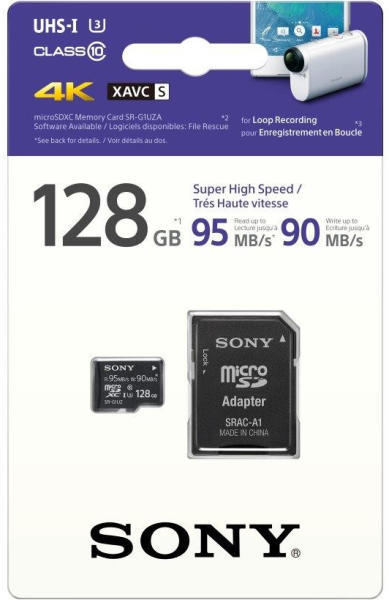 Vásárlás: Sony microSDXC 128GB Class 10 SRG1UZ, eladó Sony Memóriakártya,  olcsó memory card árak