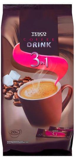 Vásárlás: TESCO 3in1 italpor 20 x 18g Kávé, kávépor árak összehasonlítása,  3 in 1 italpor 20 x 18 g boltok