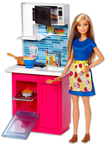 Vásárlás: Mattel Barbie bútorok - konyha szőke hajú Barbie-val  (DVX54/DVX51) Barbie baba árak összehasonlítása, Barbie bútorok konyha  szőke hajú Barbie val DVX 54 DVX 51 boltok