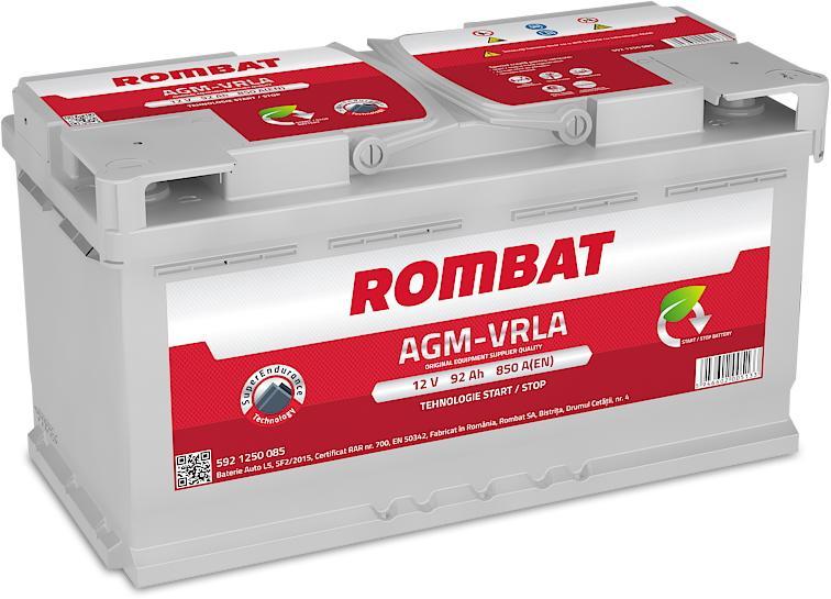 ROMBAT AGM VRLA 92Ah 850A (Acumulator auto) - Preturi