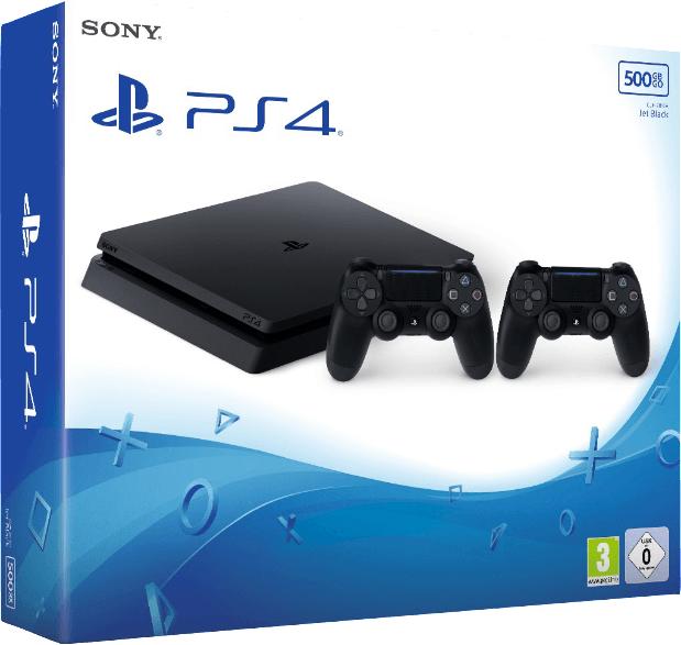 Sony PlayStation 4 Slim Jet Black 500GB (PS4 Slim 500GB) + DualShock 4  Controller vásárolj már 0 Ft-tól