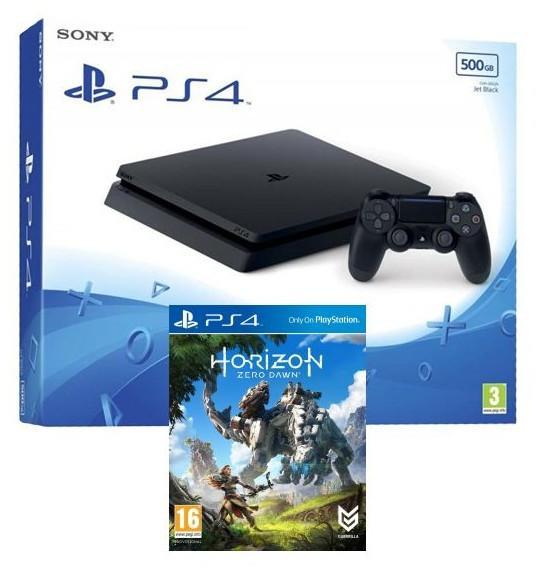 Sony PlayStation 4 Slim Jet Black 500GB (PS4 Slim 500GB) + Horizon Zero  Dawn vásárolj már 0 Ft-tól