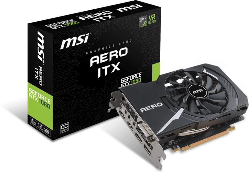 MSI GeForce GTX 1060 6GB GDDR5 192bit (GTX 1060 AERO ITX 6G OC