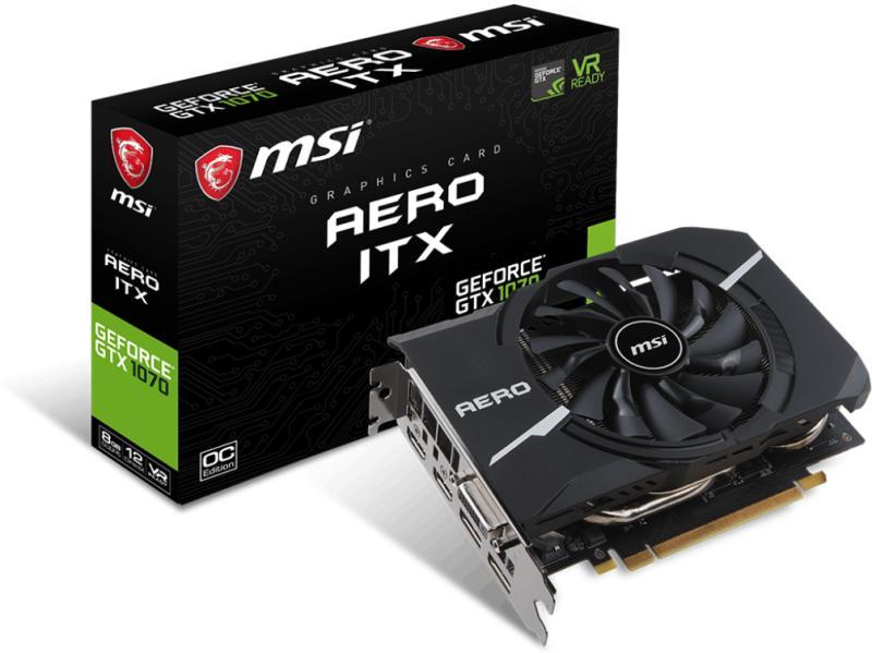 MSI GeForce GTX 1070 8GB GDDR5 256bit (GTX 1070 AERO ITX 8G OC