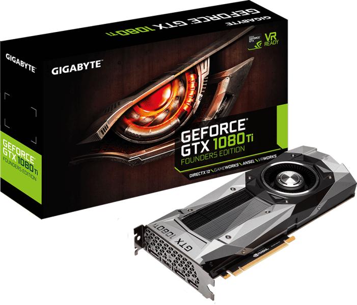 GIGABYTE GeForce GTX 1080 Ti Founders Edition 11GB GDDR5X 352bit  (GV-N108TD5X-B) Gigabyte Видео карти Цени, оферти и мнения, списък с  магазини