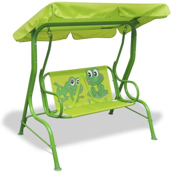 vidaXL Детска градинска люлка, зелена (41841) - vidaxl и хубави градински  играчки, намери тук най-хубавата
