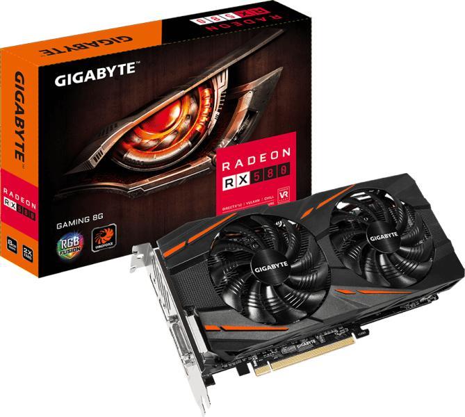 GIGABYTE Radeon RX 580 Gaming 8GB GDDR5 256bit (GV-RX580GAMING-8GD)  Gigabyte Видео карти Цени, оферти и мнения, списък с магазини