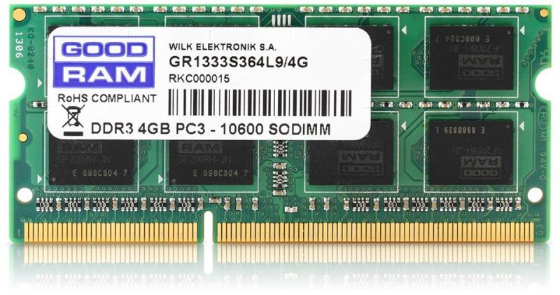 GOODRAM 4GB DDR3 1333MHz GR1333S364L9S/4G (Memorie) - Preturi