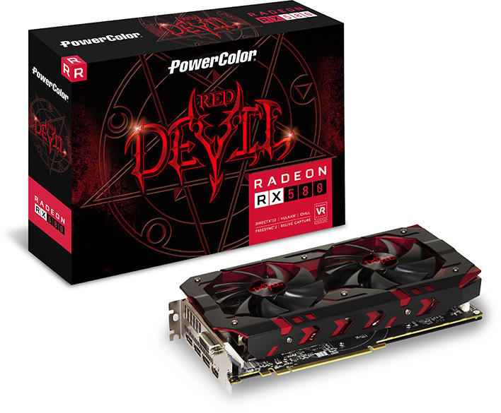 PowerColor Radeon RX 580 Red Devil 8GB GDDR5 256bit (AXRX 580 8GBD5-3DH/OC)  Видео карти Цени, оферти и мнения, списък с магазини