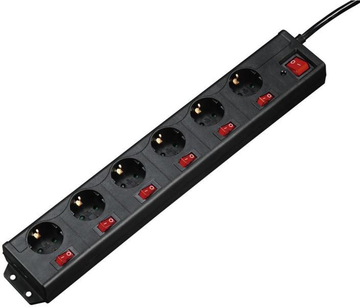 Hama 6 Plug 1,4m Switch (137259) Разклонители със защита Цени, оферти и  мнения, списък с магазини, евтино Hama 6 Plug 1,4m Switch (137259)
