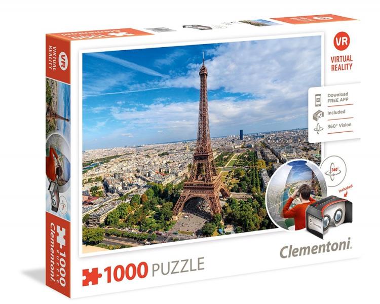 Vásárlás: Clementoni VR puzzle+3D VR szemüveg - Párizs 1000 db-os (39402)  Puzzle árak összehasonlítása, VR puzzle 3 D VR szemüveg Párizs 1000 db os  39402 boltok