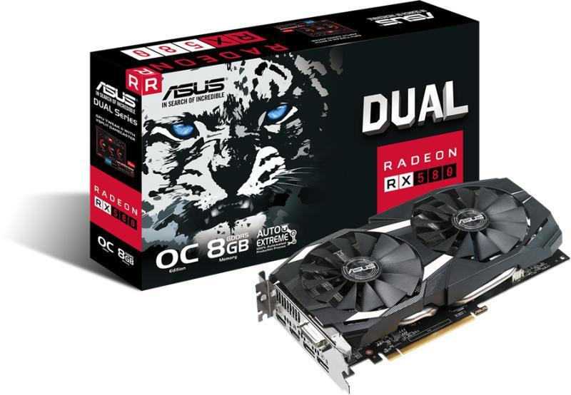 ASUS Radeon RX 580 OC 8GB GDDR5 256bit PCIe (DUAL-RX580-O8G) Placa ...