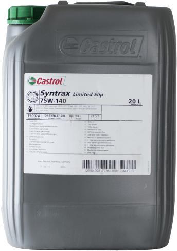 Castrol Syntrax Limited Slip 75W-140 20 l (Ulei cutie de viteza) - Preturi