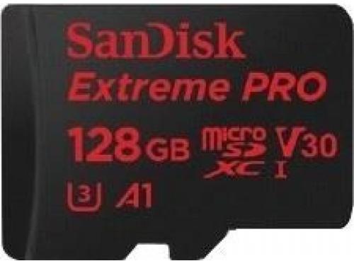 Ventilate Employee Embassy SanDisk microSDXC Extreme PRO 128GB C10/U3/UHS-I/A1/V30  SDSQXCG-128G-GN6MA/173429 (Card memorie) - Preturi