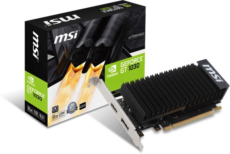 MSI GeForce GT 1030 2G LP OC 【DDR5メモリー】 MSI GeForce GT 1030 2GH LP OC 2GB GDDR5 64bit (V809-2496R) Placa