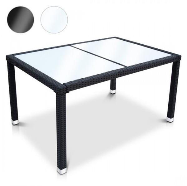 Vásárlás: Butia polyrattan kerti asztal üveglappal Kerti asztal árak  összehasonlítása, Butiapolyrattankertiasztalüveglappal boltok