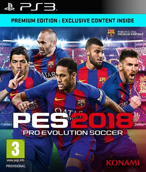 Konami PES 2018 Pro Evolution Soccer [Premium Edition] (PS3) Игри за PlayStation  3 Цени, оферти и мнения, списък с магазини, евтино Konami PES 2018 Pro  Evolution Soccer [Premium Edition] (PS3)