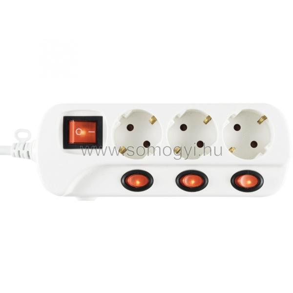 3 Plug 3 m Switch (NVK 03K-3/WH/1,5)