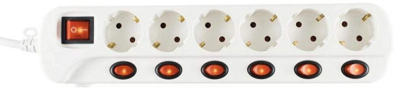 6 Plug 3 m Switch (NVK 06K-3/WH/1,5)