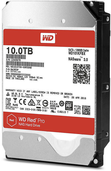 超特価 WD HDD 内蔵ハードディスク 3.5インチ 10TB Red Pro WD101KFBX ...