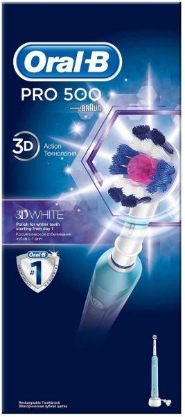 Oral-B PRO 500 3D White (Periuta de dinti electrica) - Preturi