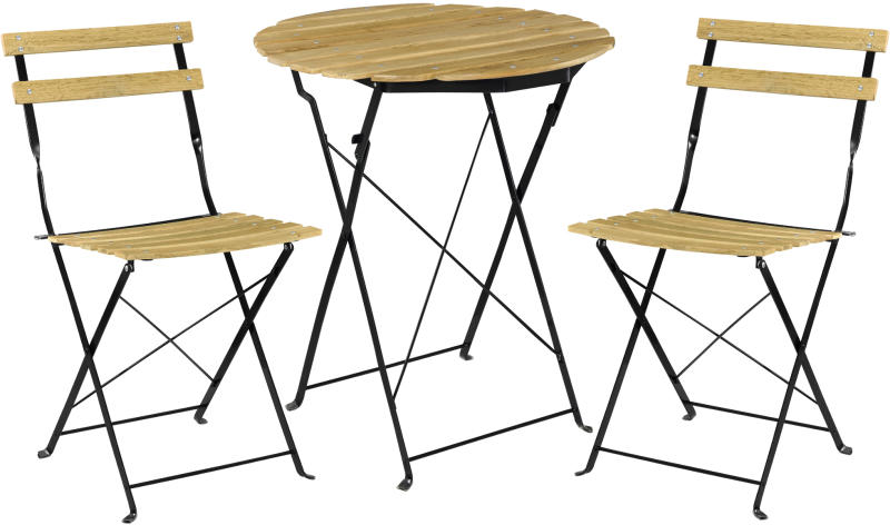 Vásárlás: [casa.pro] Bisztró szett - körasztal 2 székkel - fa kerti bútor  Kerti bútor garnitúra árak összehasonlítása, Bisztró szett körasztal 2 székkel  fa kerti bútor boltok