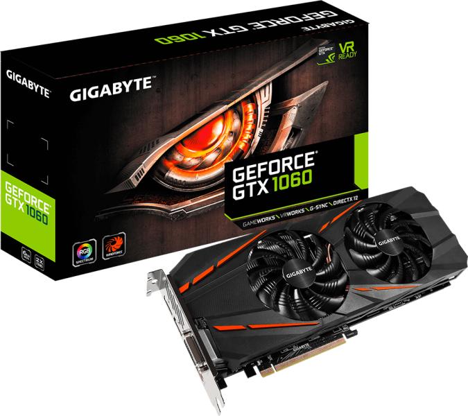 GIGABYTE GeForce GTX 1060 D5 6GB GDDR5 192bit (GV-N1060D5-6GD) Gigabyte ...