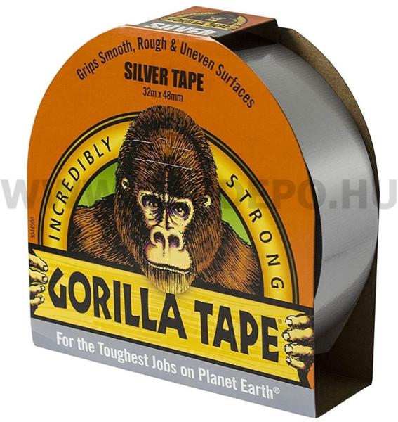 Vásárlás: Gorilla Silver Tape ezüst színű szupererős ragasztószalag 48 mm x  32 m (3044901) Ragasztószalag árak összehasonlítása, Silver Tape ezüst színű  szupererős ragasztószalag 48 mm x 32 m 3044901 boltok