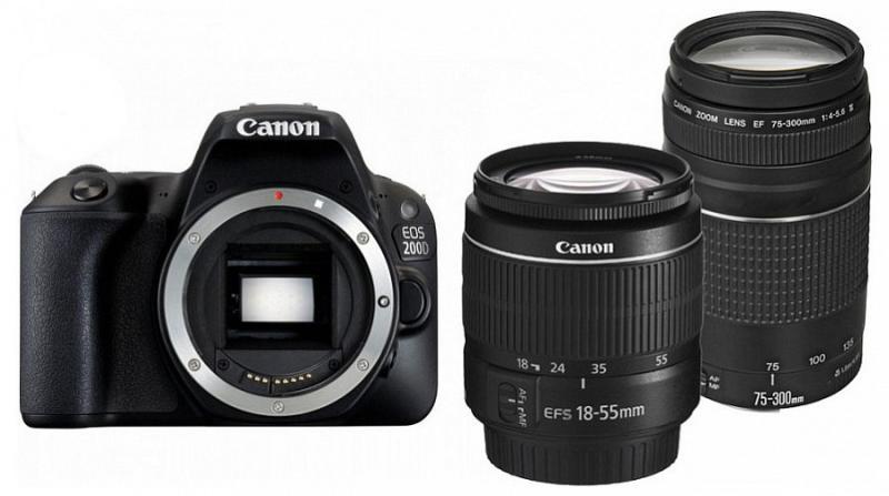 Canon EOS 200D + 18-55mm III + 75-300mm III - Árukereső.hu