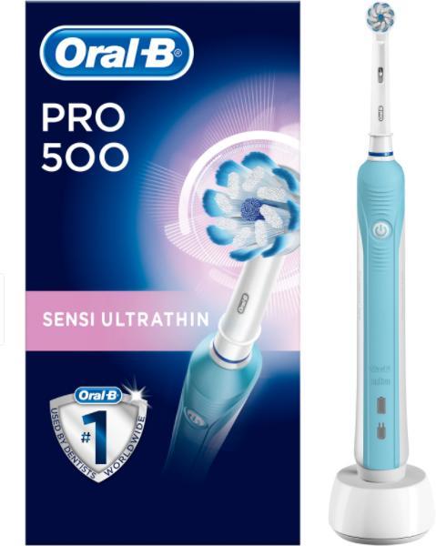 Oral-B PRO 500 Sensi UltraThin elektromos fogkefe vásárlás, olcsó Oral-B  PRO 500 Sensi UltraThin elektromos fogkefe árak, akciók