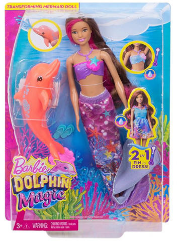 Vásárlás: Mattel Barbie - Delfin Varázs - Isla barna hajú átváltozó hableány  baba (lila) (FBD64) Barbie baba árak összehasonlítása, Barbie Delfin Varázs  Isla barna hajú átváltozó hableány baba lila FBD 64 boltok