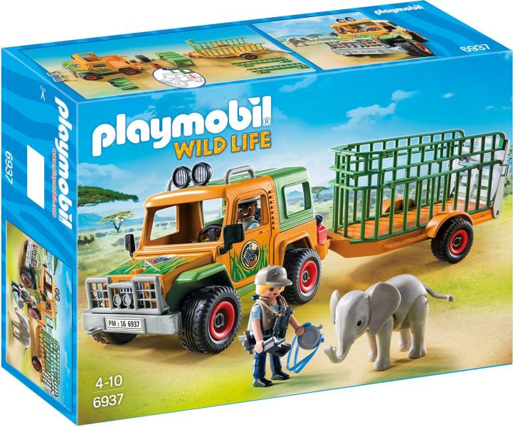 Playmobil Camion Forestier Si Elefant (PM6937) (Playmobil) - Preturi