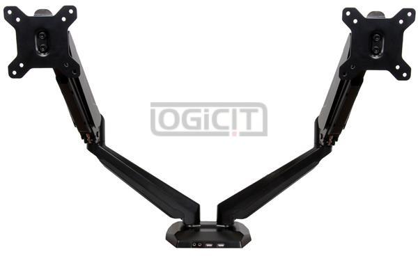 Full Motion Dual Monitor Arm Articulating (ARMSLIMDUO)