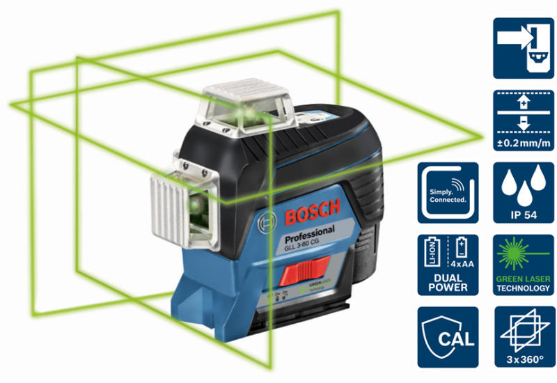 Vasarlas Bosch Gll 3 80 Cg 0601063t00 Tavolsagmero Szintezo