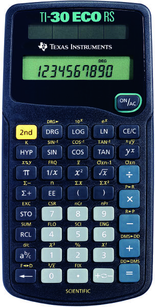 Vásárlás: Texas Instruments TI-30 ECO RS (TI000881) Számológép árak  összehasonlítása, TI 30 ECO RS TI 000881 boltok