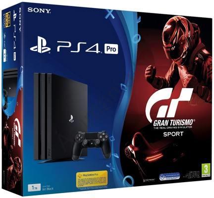 Sony PlayStation 4 Pro Jet Black 1TB (PS4 Pro 1TB) + Gran Turismo Sport  vásárolj már 0 Ft-tól