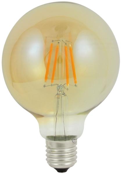 LED Izzó FILAMENT VINTAGE G95 E27/4W/230V 2000K SA0612 (SA0612)