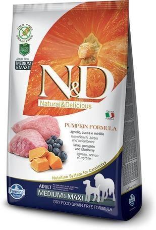 Grain Free Adult Medium & Maxi lamb & blueberry with pumpkin 2,5 kg