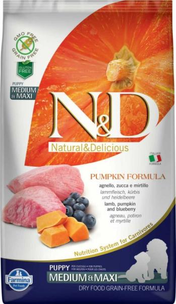 Grain Free Dog Puppy Medium Maxi Lamb & Blueberries With Pumpkin 2,5 kg