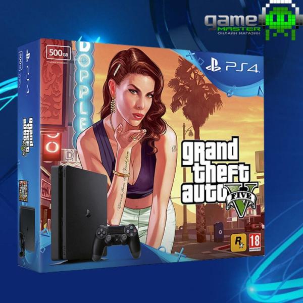 Sony PlayStation 4 Slim 500GB (PS4 Slim 500GB) + Grand Theft Auto V  vásárolj már 0 Ft-tól