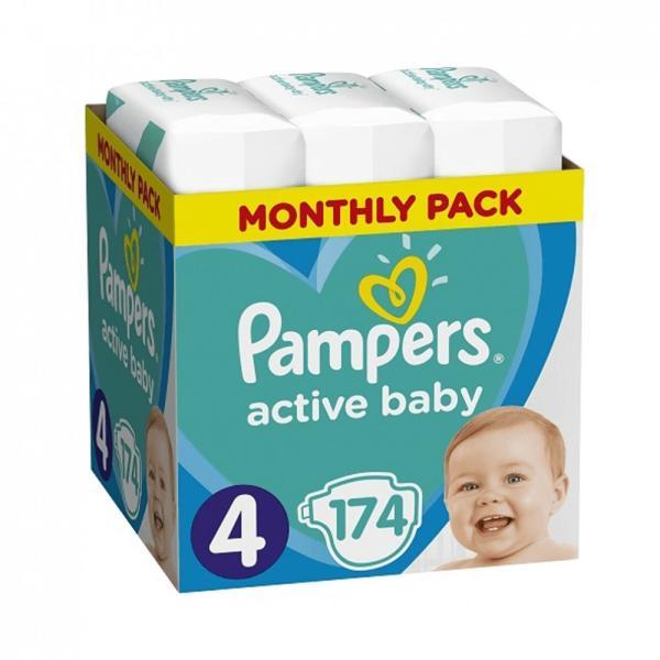 Vásárlás: Pampers Active Baby-Dry 4 Maxi 174db Pelenka árak ...