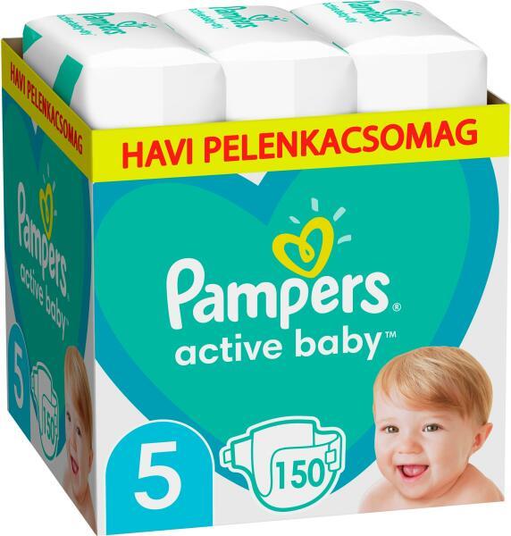 Vásárlás: Pampers Active Baby-Dry 5 Junior 11-16 kg 150 db Pelenka árak  összehasonlítása, Active Baby Dry 5 Junior 11 16 kg 150 db boltok