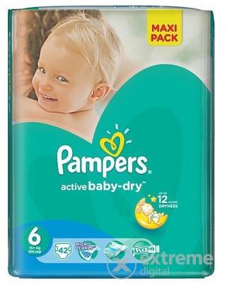 Vásárlás: Pampers Active Baby-Dry 6 Extra Large 42db Pelenka árak  összehasonlítása, Active Baby Dry 6 Extra Large 42 db boltok