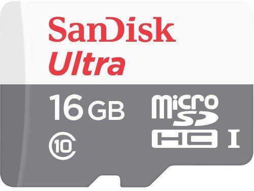 SanDisk microSDHC Ultra 16GB C10/UHS-I (SDSQUNS-016G-GN3MN) (Card memorie)  - Preturi
