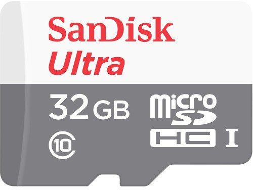 SanDisk microSDHC Ultra 32GB C10/UHS-I (SDSQUNS-032G-GN3MN) (Card memorie)  - Preturi