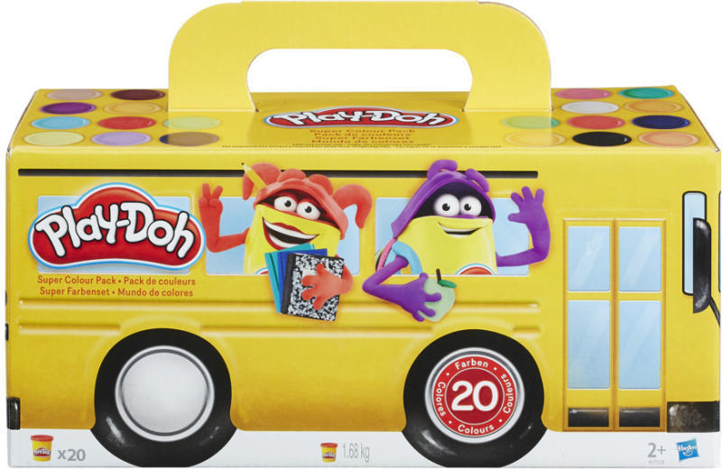Vásárlás: Hasbro Play-Doh: 20 tégelyes színes gyurma készlet (A7924) Gyurma,  agyag árak összehasonlítása, Play Doh 20 tégelyes színes gyurma készlet A  7924 boltok