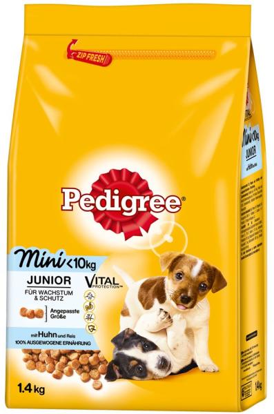 PEDIGREE Junior Mini - Chicken 1,4kg Храна за кучета Цени, оферти и мнения,  списък с магазини, евтино PEDIGREE Junior Mini - Chicken 1,4kg