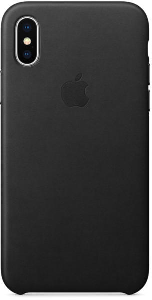 Apple Leather Case - iPhone X case black (Husa telefon mobil) - Preturi
