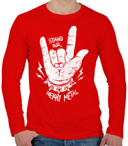 Vásárlás: printfashion Heavy metal - Férfi hosszú ujjú póló - Piros Férfi  pulóver árak összehasonlítása, Heavy metal Férfi hosszú ujjú póló Piros  boltok