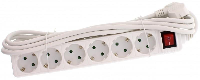 6 Plug 3 m Switch (EXTS-6S3M-SW-WL)